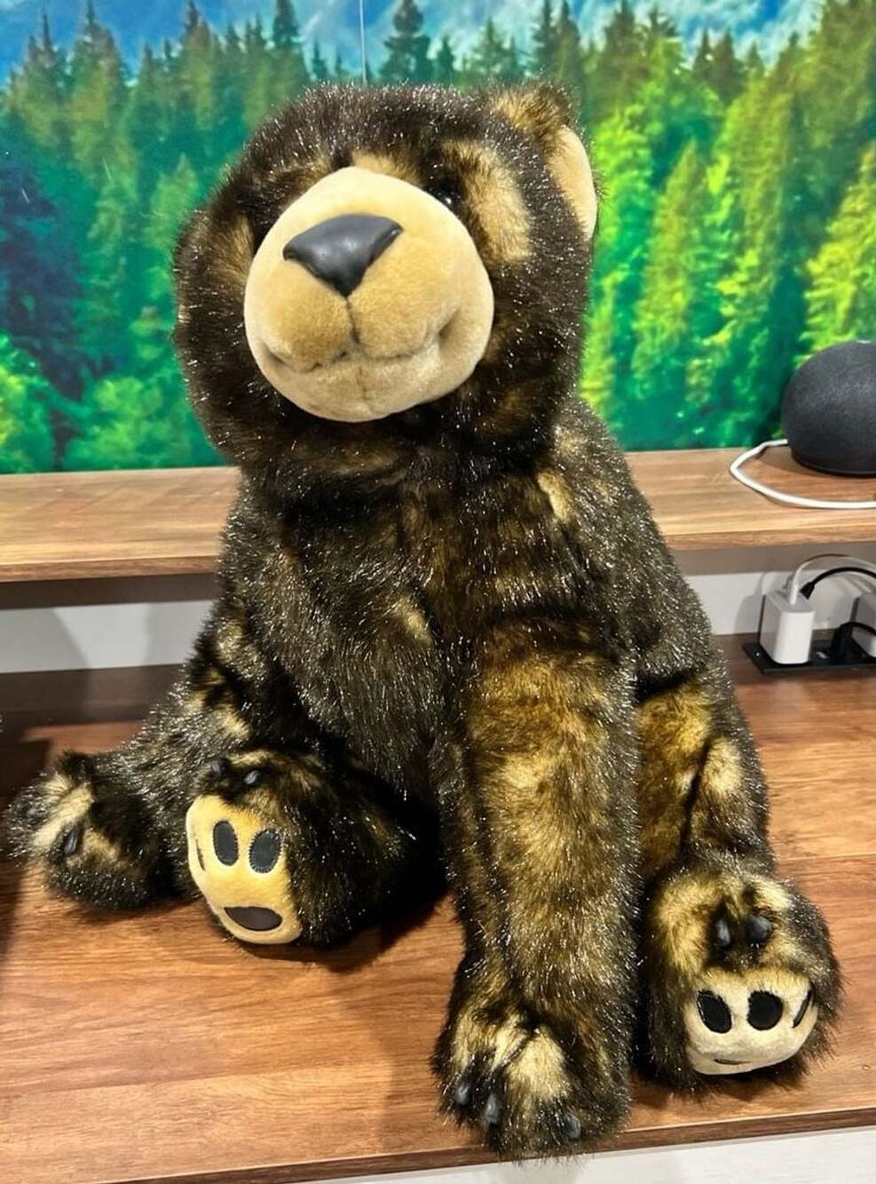 Animal Alley 2000 Realistic Brown Grizzly Bear Plush Stuffed Animal